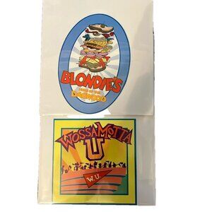 Universal Island’s of Adventure Toon Lagoon Park Stickers Blondie’s Wossamotta U